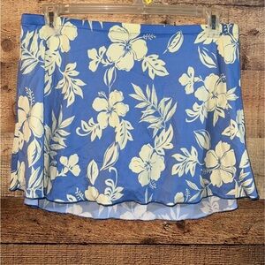 Floral swim skirt bottoms